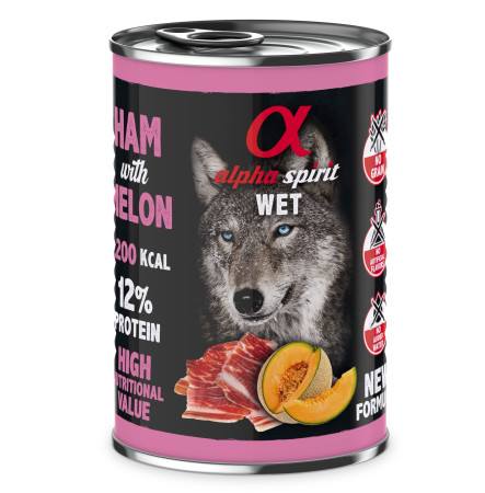 Alpha Spirit Dog Adult Ham with Melon консерва 400 г