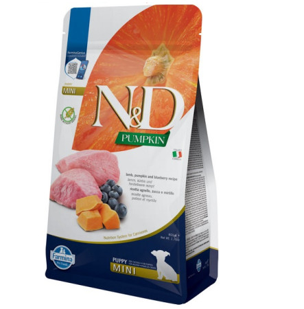 Farmina N&D Pumpkin Grain Free Puppy Mini Lamb & blueberry 2,5 кг