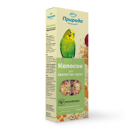 Колосок Природа "Мультивітамін" для папуги 140 г