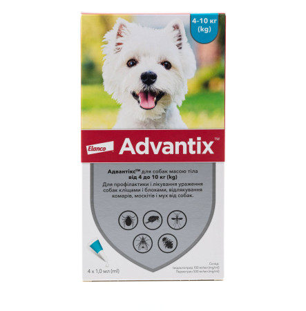 Advantix для собак від 4 до 10 кг