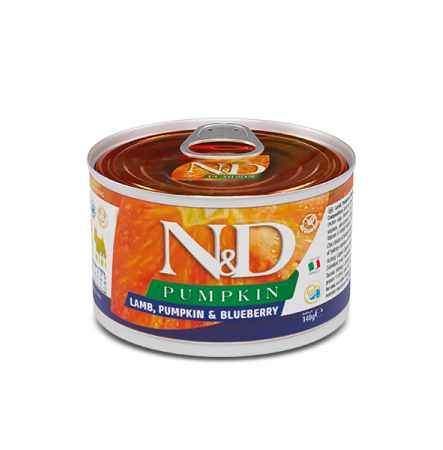 Farmina N&D Pumpkin Grain Free Adult Mini Lamb, Pumpkin and Blueberry (вологий) 140 г