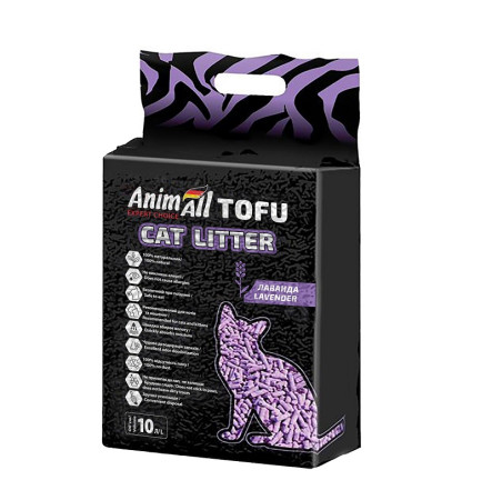 AnimAll Tofu Наповнювач соєвий з ароматом лаванди 10 л