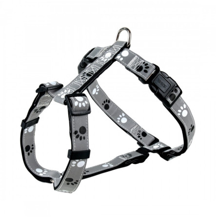 Шлея Trixie Silver Reflect XS-S 36-40 см/15 мм, сіра