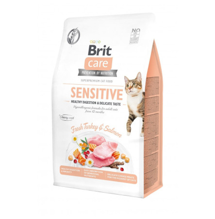 Brit Care Cat Grain Free Sensitive Healthy Digestion & Delicate Taste 400 г