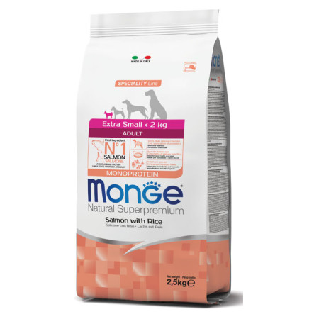 Monge Speciality Line Dog Extra Small Adult Salmon with Rice 800 г