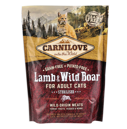 Carnilove Cat Lamb & Wild Boar Sterilised 400 г