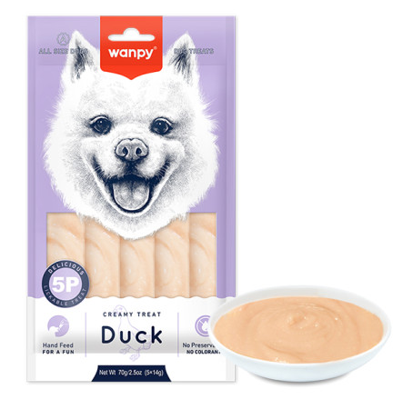 Wanpy Creamy Lickable Treat Duck Кремові ласощі з качкою для собак