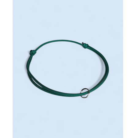 Шнурок для адресника для собак SHAGGY SHARRY зелений, S-M (24-66 см)