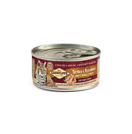 Carnilove Turkey & Reindeer Cat Adult 100 г