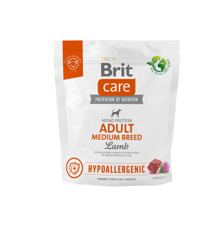 Brit Care Hypoallergenic Adult Medium Breed Lamb 1 кг