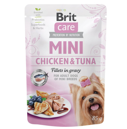 Brit Care Dog Mini Fillets In Gravy з куркою та тунцем 85 г