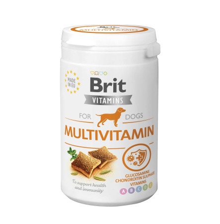 Brit Dog Vitamins Multivitamin Вітамінізовані ласощі для підтримання імунітету у собак 150 г