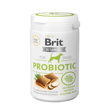 Brit Dog Vitamins Probiotic Вітамінізовані ласощі для підтримання травлення у собак 150 г