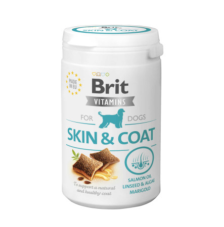 Brit Dog Vitamins Skin and Coat Вітамінізовані ласощі для шкіри та шерсті у собак 150 г