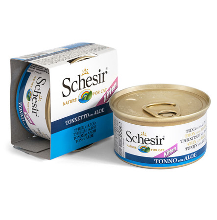 Schesir Консерви для кошенят тунець з алое 85 г