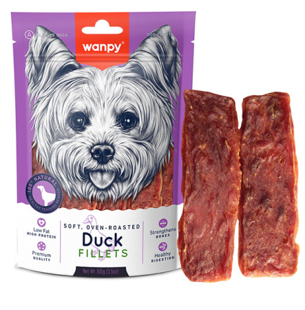 Wanpy Soft Duck Fillets М'яке качине філе для собак 100 г