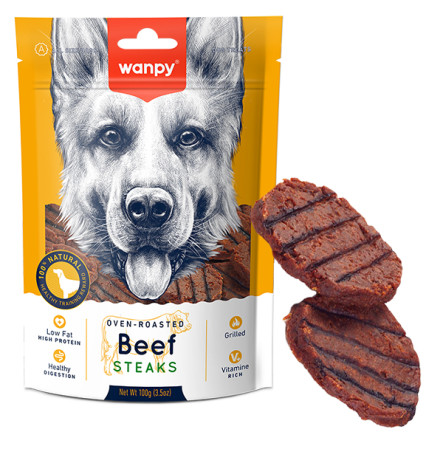 Wanpy Grilled Beef Steak Стейк з яловичини для собак 100 г