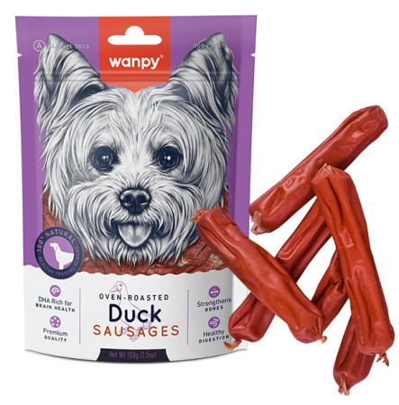 Wanpy Duck Sausages Сосиски з качкою для собак 100 г