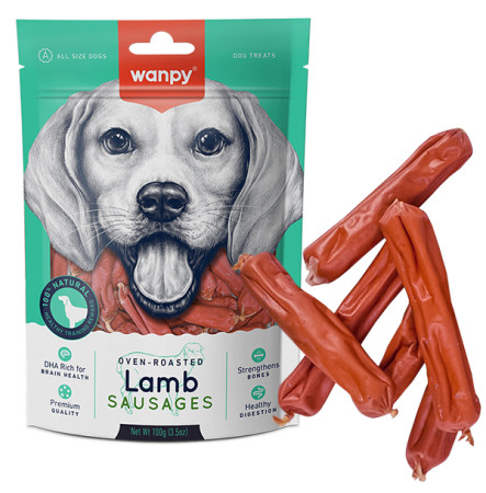 Wanpy Lamb Sausages Сосиски з ягням для собак 100 г