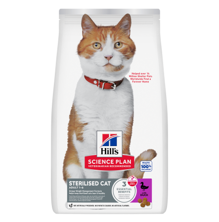 Hill's SP Feline Adult Sterilised Cat With Duck 300 г