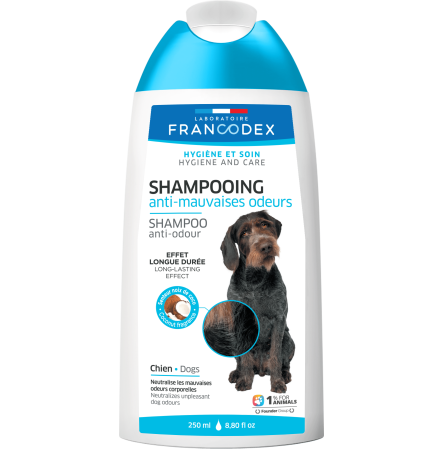 FRANCODEX Anti-odour shampoo dog Шампунь для собак для усунення неприємного запаху 250 мл