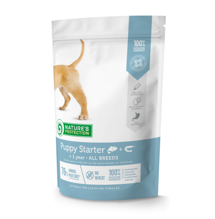 Nature's Protection Puppy starter All Breeds Salmon with Krill 500 г