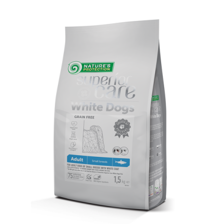 Nature's Protection Superior Care White Dog Small Breeds with Herring 1,5 кг