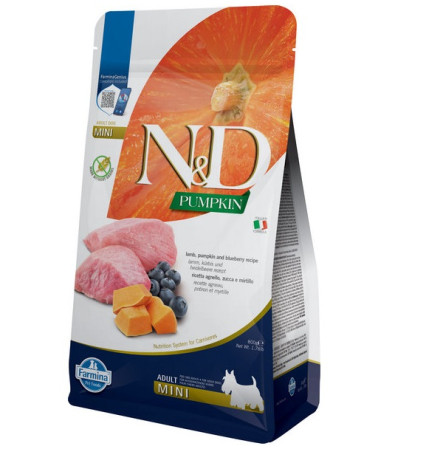 Farmina N&D Pumpkin Grain Free Dog Adult Mini Lamb & Blueberry 800 г