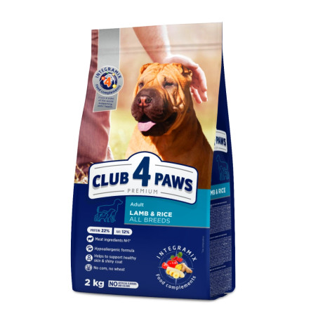 Клуб 4 Лапи Adult All Breeds Lamb & Rice 2 кг