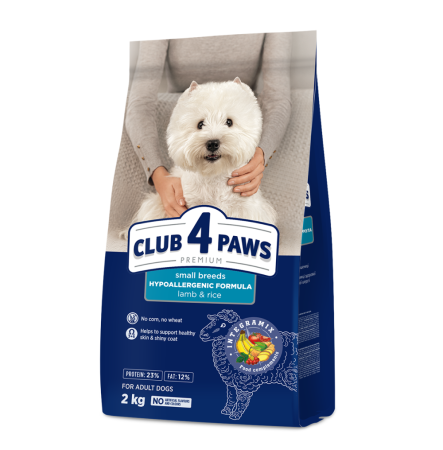 Клуб 4 Лапи Adult Small Breeds Lamb & Rice 2 кг