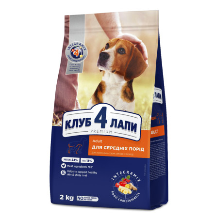 Клуб 4 Лапи Adult Medium Breeds 2 кг