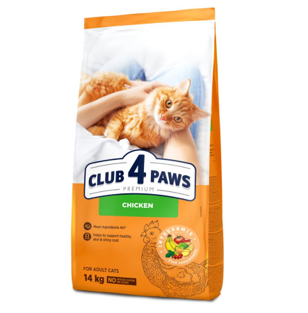 Клуб 4 Лапи Adult Cats Chicken 14 кг