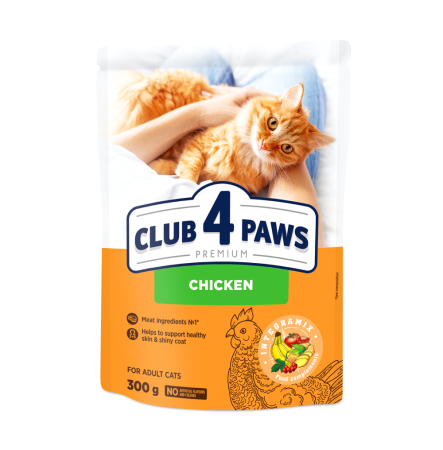 Клуб 4 Лапи Adult Cats Chicken 300 г