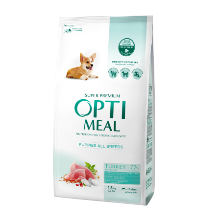Optimeal Puppies All Breeds індичка 1.5 кг