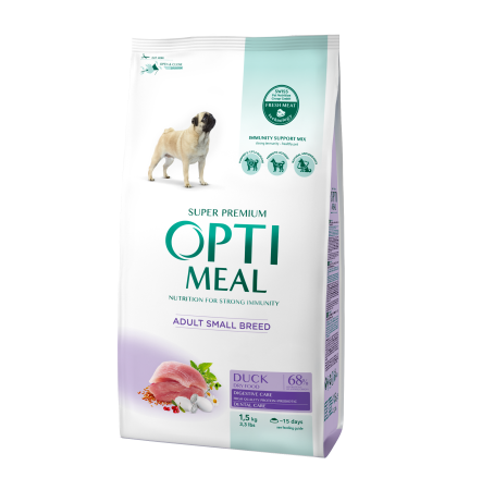 Optimeal Dog Adult Small качка 1.5 кг