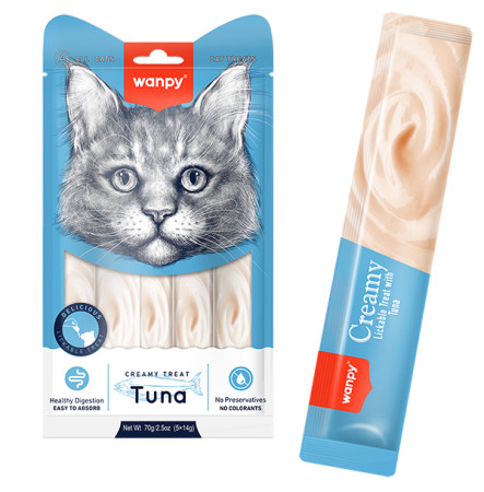 Wanpy Creamy Treat Tuna Кремові ласощі з тунцем для котів