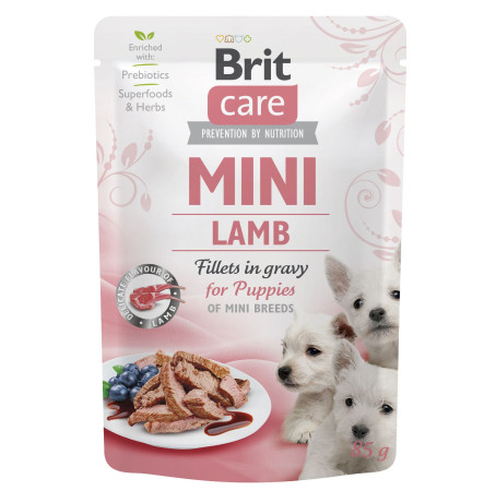 Brit Care Dog Mini Fillets In Gravy з ягням для цуценят 85 г