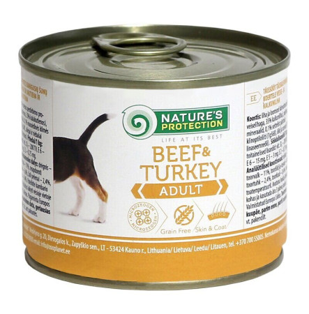 Nature's Protection Dog Adult Beef & Turkey 200 г