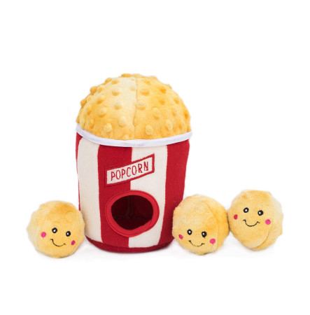 ZippyPaws Zippy Burrow Popcorn Bucket М'яка іграшка для собак Відро для попкорну