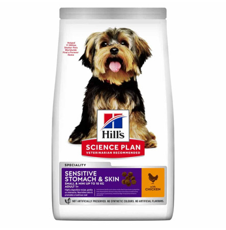 Hill's Science Plan Canine Adult Small&Mini Sensitive Stomach & Skin 1,5 кг