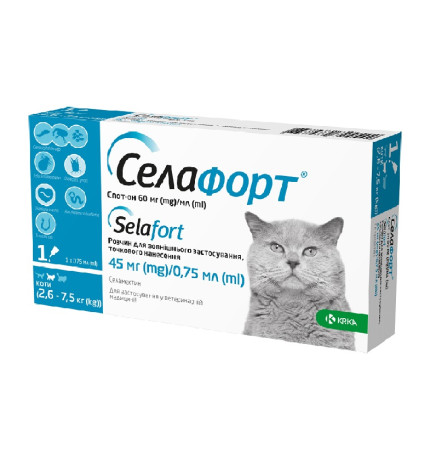 Селафорт Краплі для котів 2,6-7,5 кг