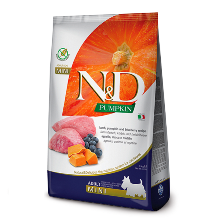 Farmina N&D Pumpkin Grain Free Dog Adult Mini Lamb & Blueberry 2,5 кг
