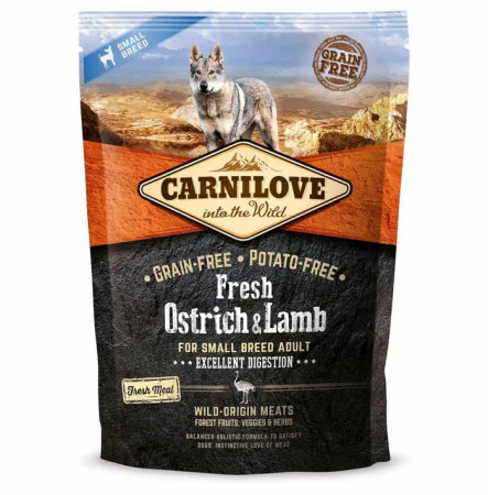 Carnilove Dog Fresh Adult Small Breed Ostrich & Lamb 1,5 кг