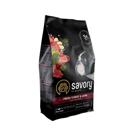 Savory Adult Small Breed Fresh Turkey & Lamb 3 кг