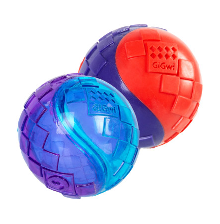 Collar GiGwi Ball Іграшка для собак Два м'ячі з пискавкою 6 см