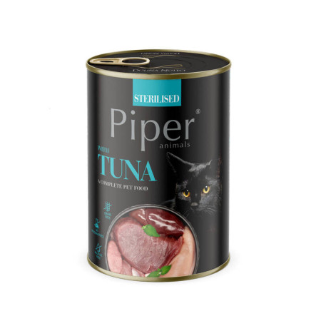 Dolina Noteci Piper Sterilised Cat with Tuna Консерва з тунцем для котів 400 г