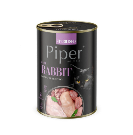 Dolina Noteci Piper Sterilised Cat with Rabbit Консерва з кроликом для котів 400 г