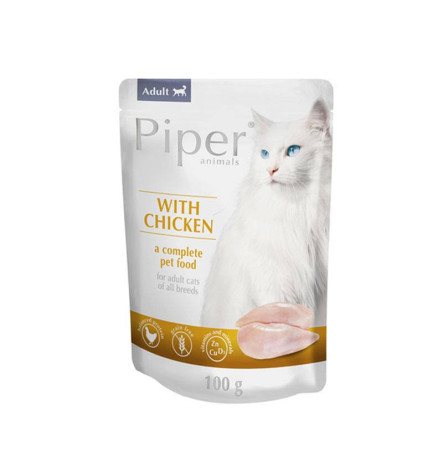 Dolina Noteci Piper Adult Cat with Chiken Вологий корм з куркою для котів 100 г