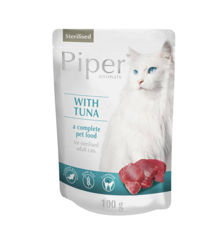 Dolina Noteci Piper Sterilised Cat with Tuna Вологий корм з тунцем для котів 100 г