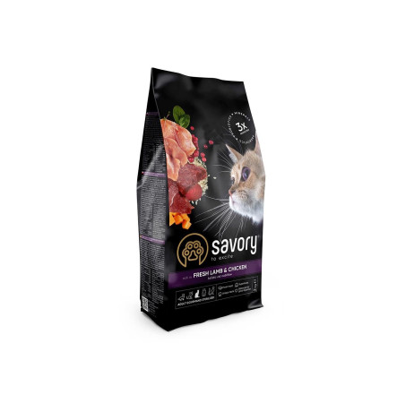 Savory Adult Cat Steril Fresh Lamb & Chicken 400 г
